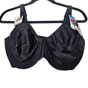 NEW Bali 38DDD 3385 Black Minimizer Bra Underwire Support Comfort